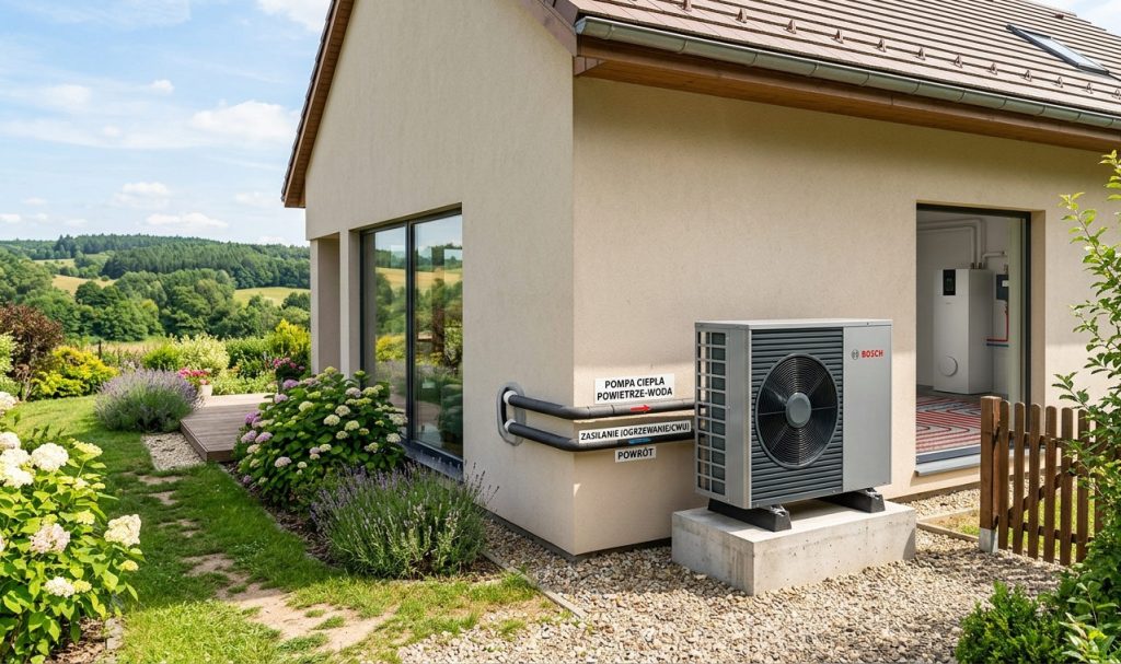 montaż pompy ciepła woda powietrze